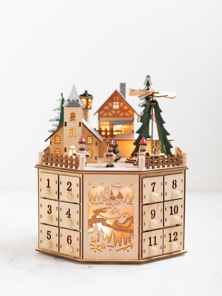 Wooden Advent Calendar with Drawers | Heirloom Art Co.