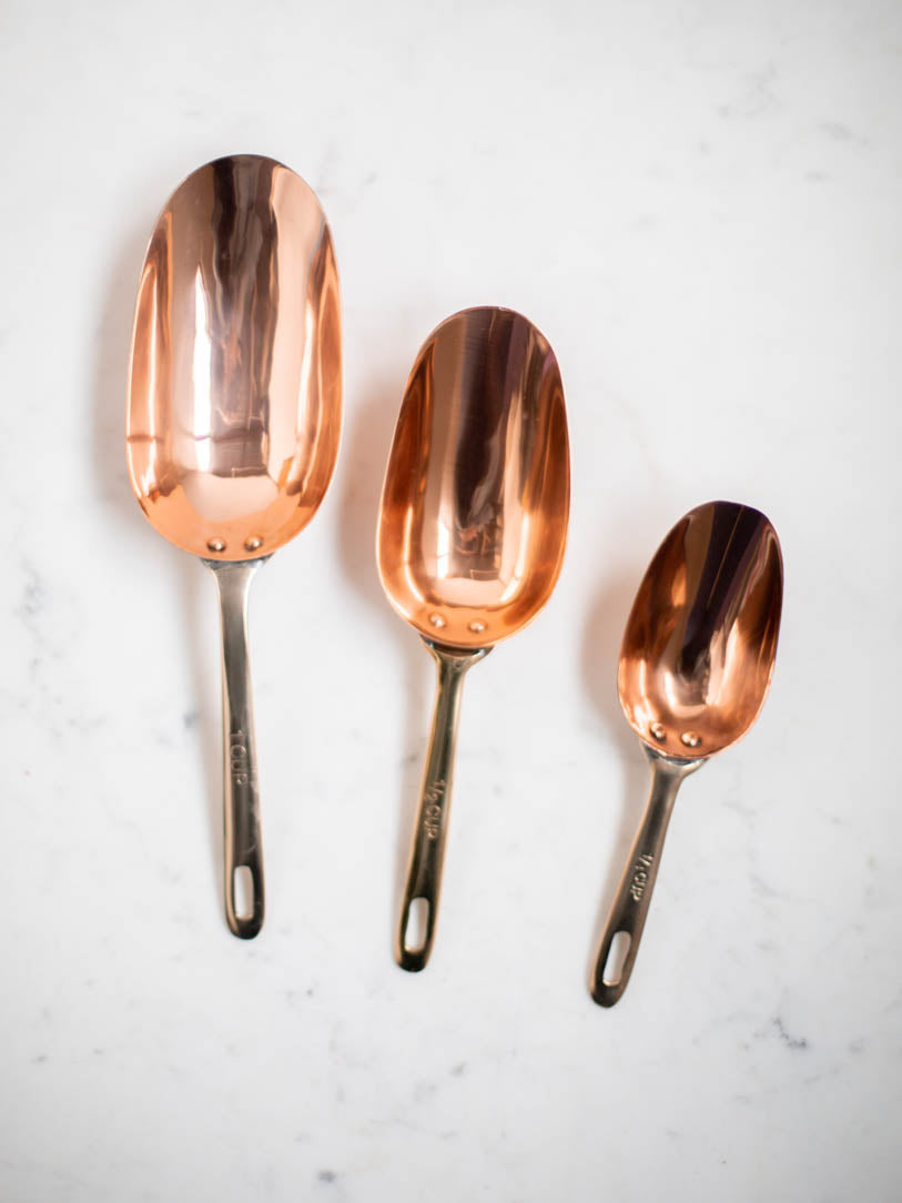 Copper Measuring Scoops
