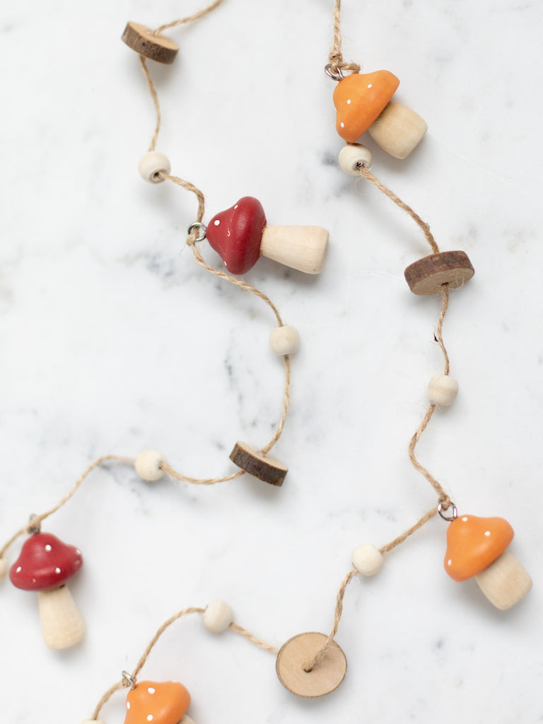 Natural Wood Bead Looped Garlands – Heirloom Art Co.