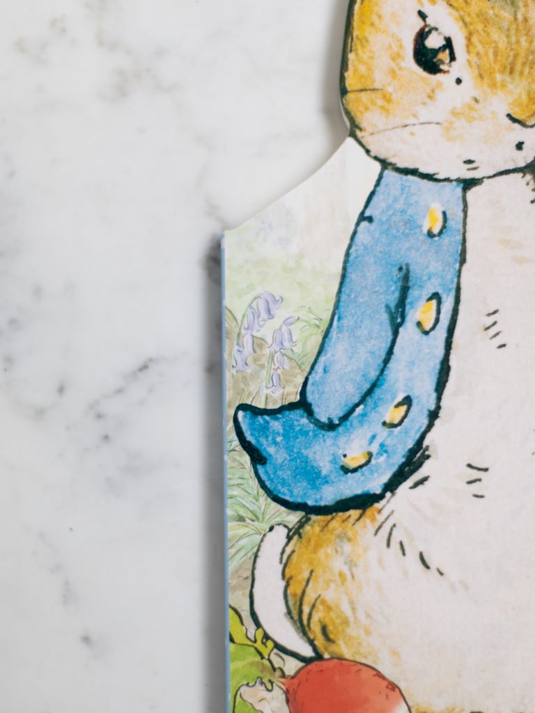 Close up of a corner of the cover to display texture.
