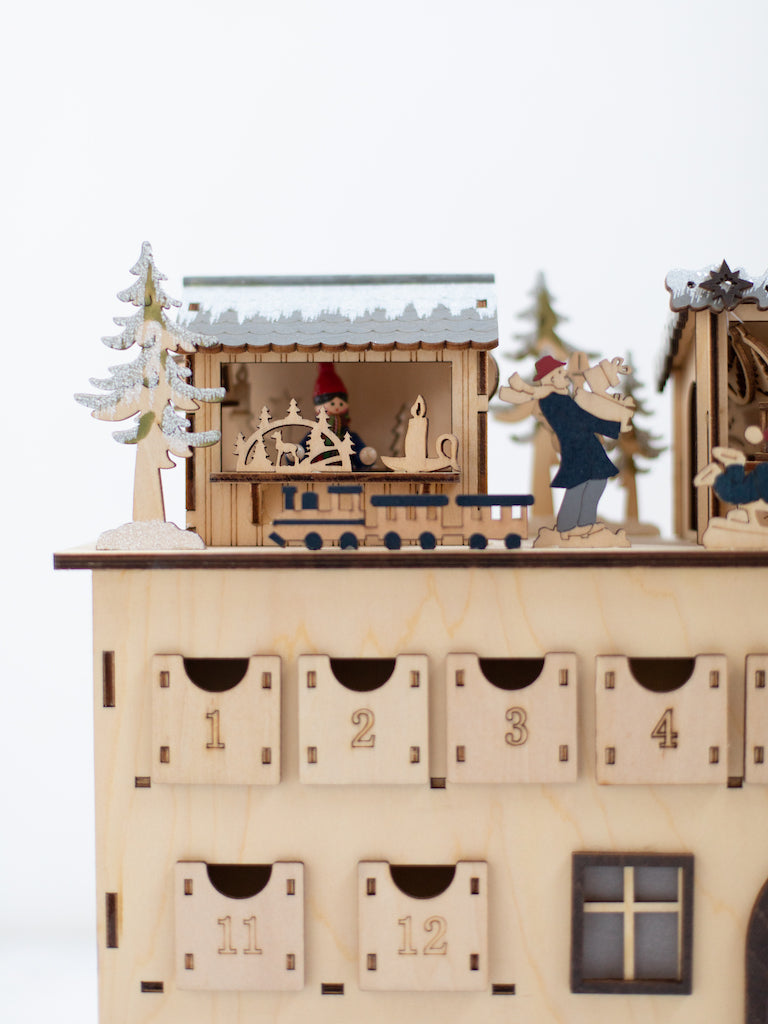 Wooden Advent Calendar with Drawers Heirloom Art Co Wooden Advent Calendar with Drawers Heirloom Art Co