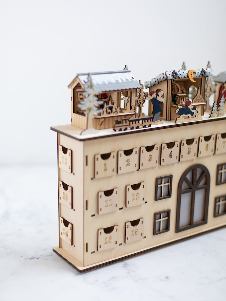 Wooden Advent Calendar with Drawers Heirloom Art Co Wooden Advent Calendar with Drawers Heirloom Art Co
