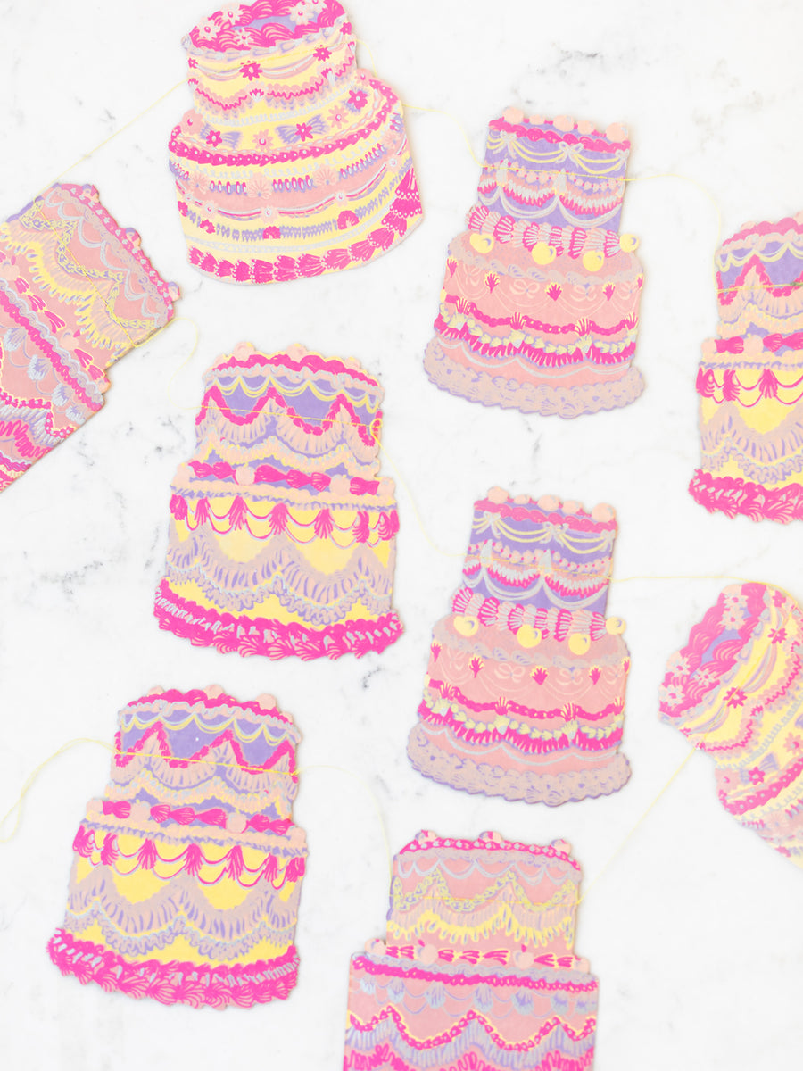 Celebration Cakes Paper Garland – Heirloom Art Co.