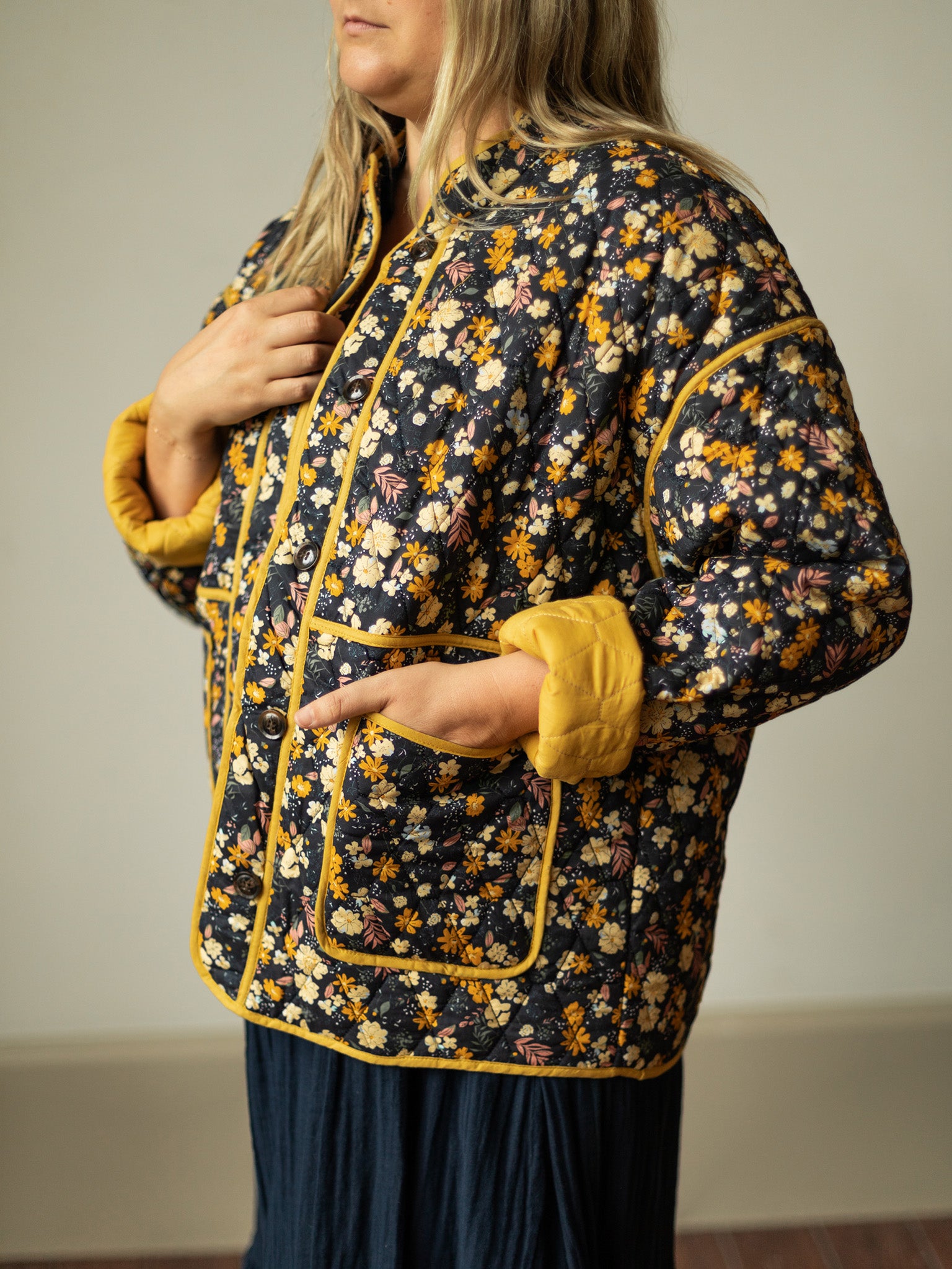 Floral Quilted Jacket – Heirloom Art Co.