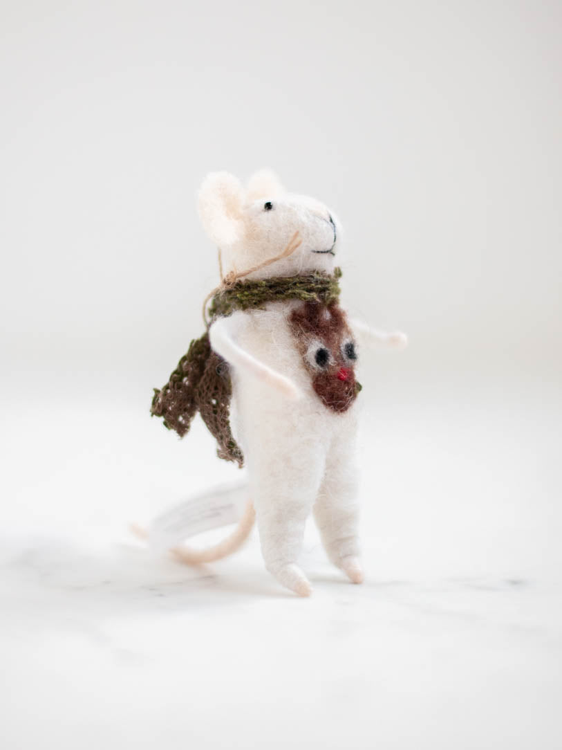 Felt Mice Ornament - Knitting Mouse Ornament– Andnest