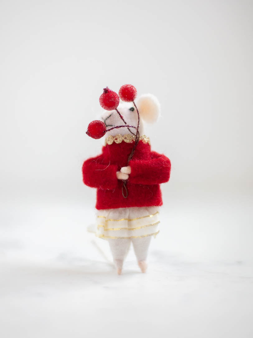 Wool Felt Mouse Ornaments