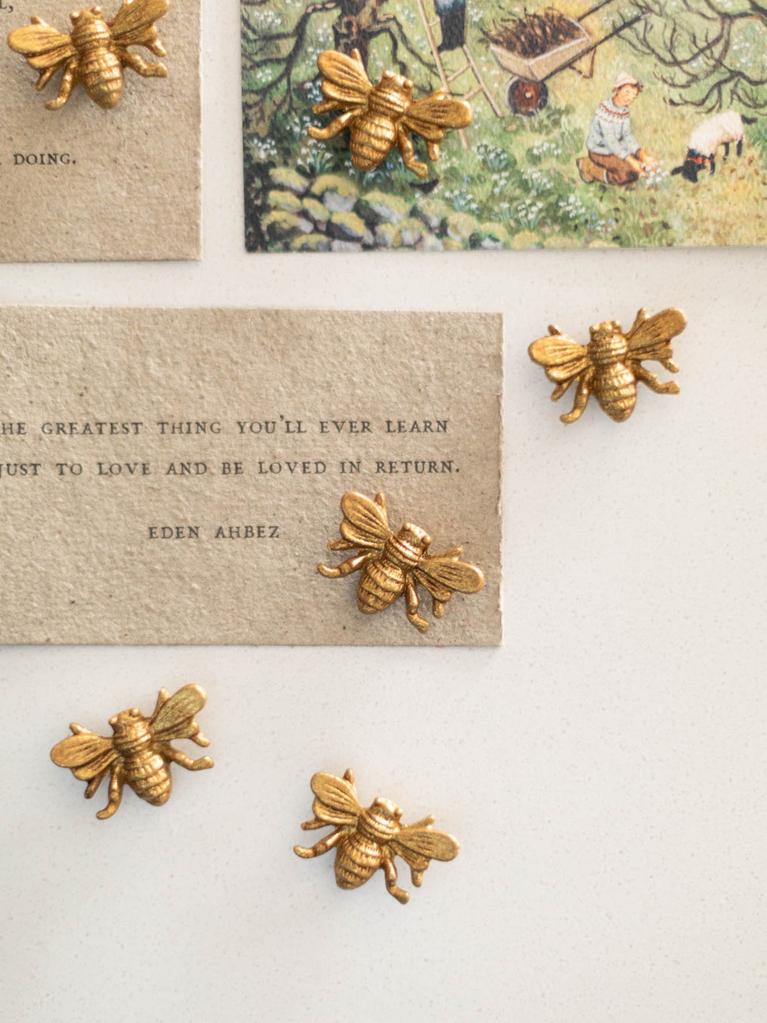 Pewter Bee Magnets