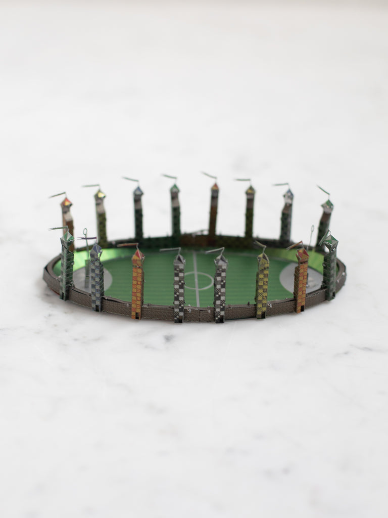 The Quidditch Pitch metal model.