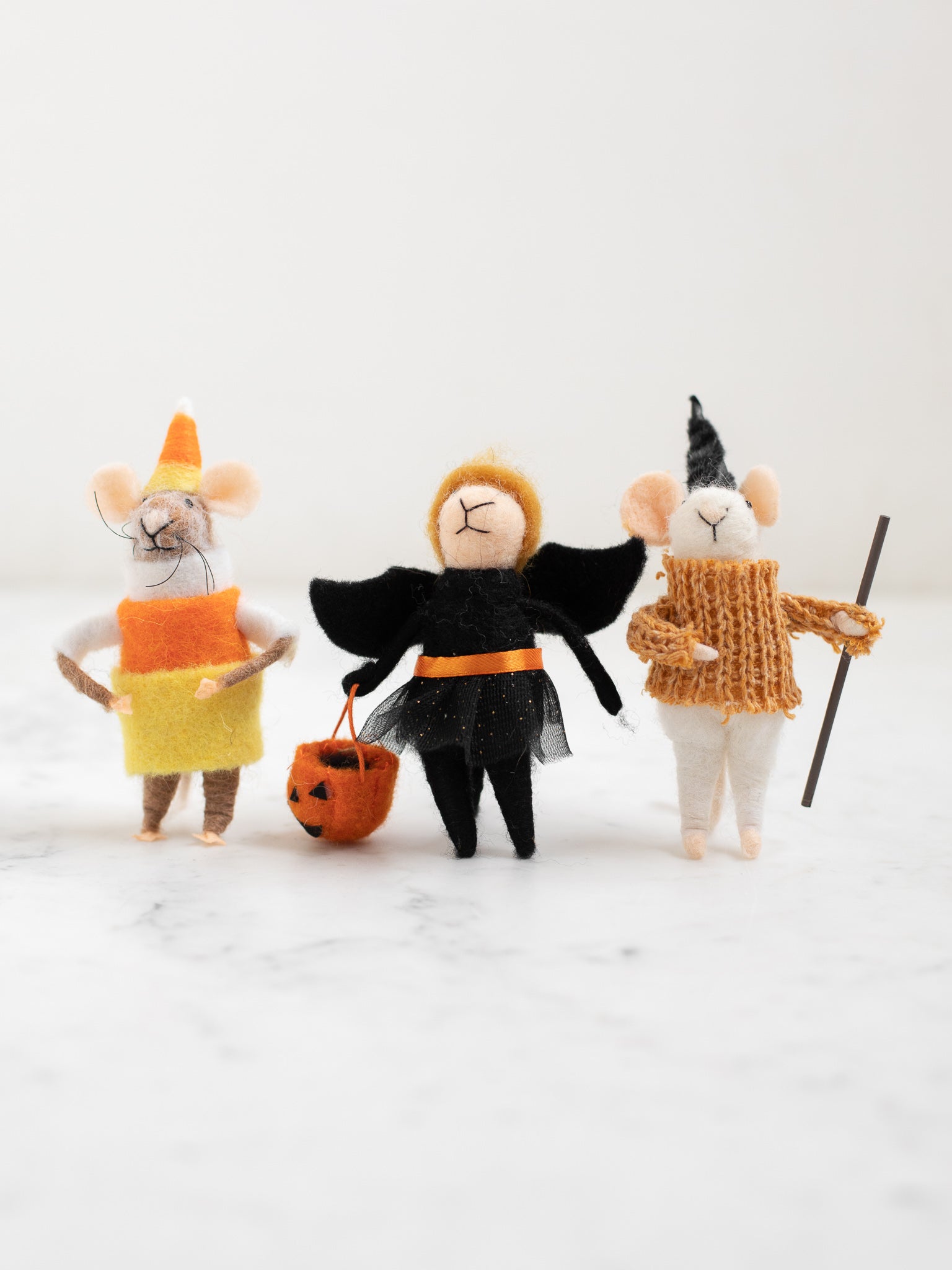 Wool Felt Halloween Mice Heirloom Art Co.
