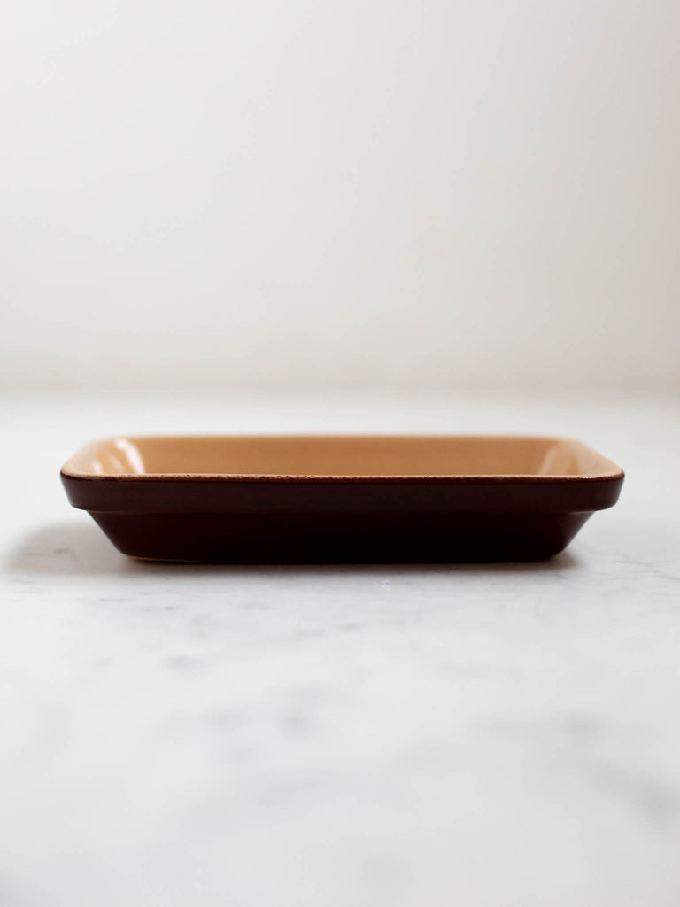 Brown butter dish. 