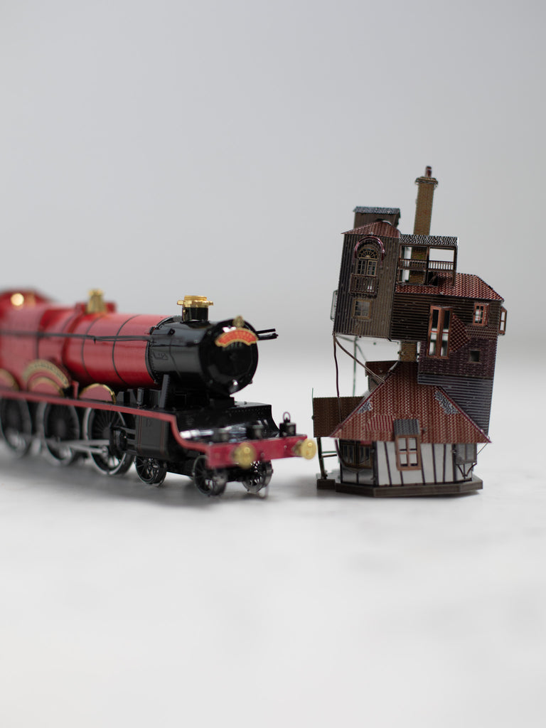 The train mode, next to the house model.