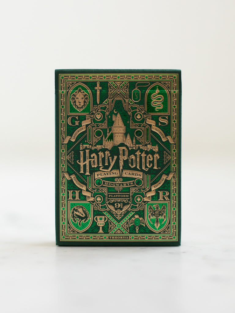 The green slytherin package cover.