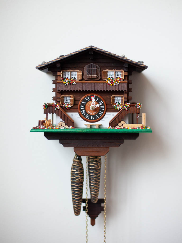 インホフ 置時計/SWISS CLOCK/クォーツ/Chillon インホフ 置時計/SWISS CLOCK/クォーツ/Chillon 希少 稼働】セイコー