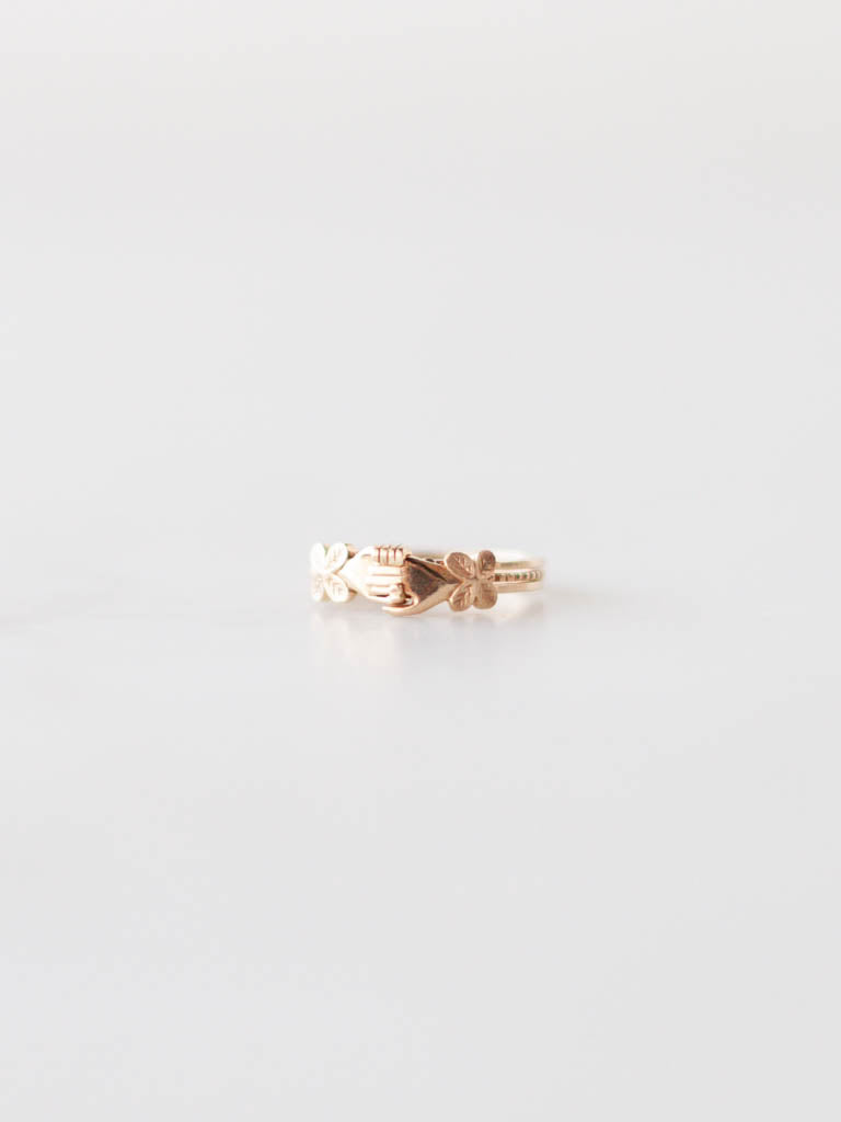 Contemporary Fede Gimmel Ring | Heirloom Art Co.