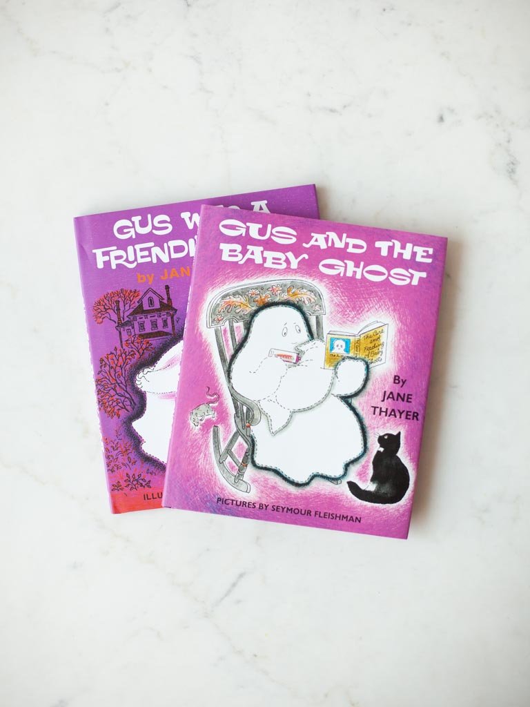 Both Gus the Ghost books displayed laying on top of each other.
