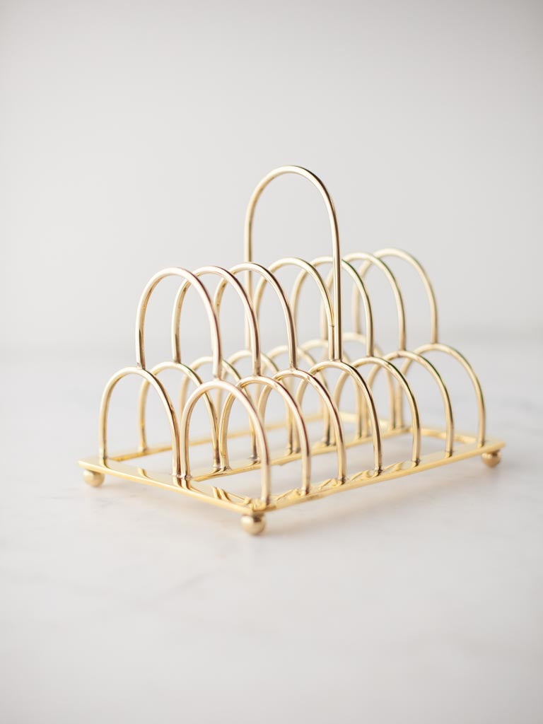 Toast Register Stand Brass Toast Stand – Heirloom Art Co.