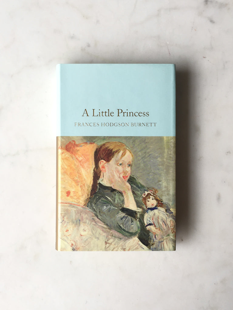 Book cover labeled "A little princess" with an image of a little girl holding a doll